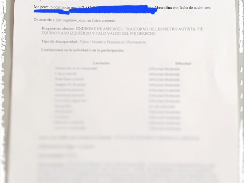 Conseguir un certificado de discapacidad: un calvario